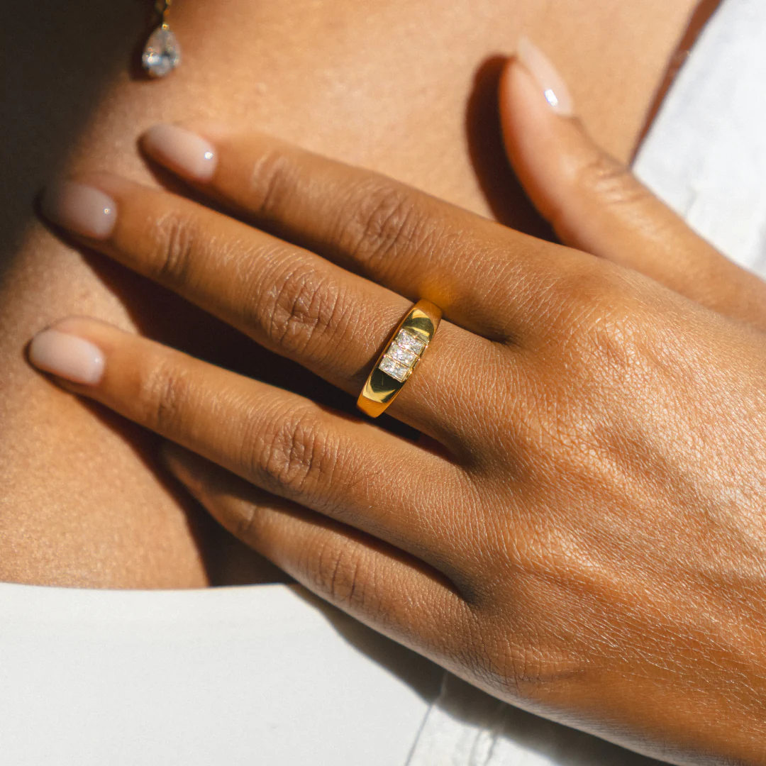Baguette Signet Ring - Image 2