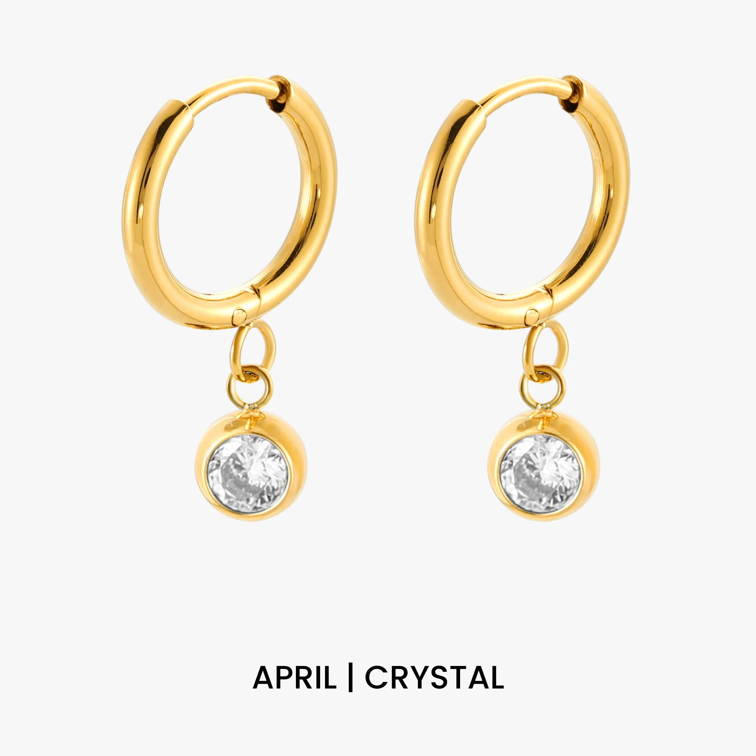 Birthstone Charm Hoops - Image 13
