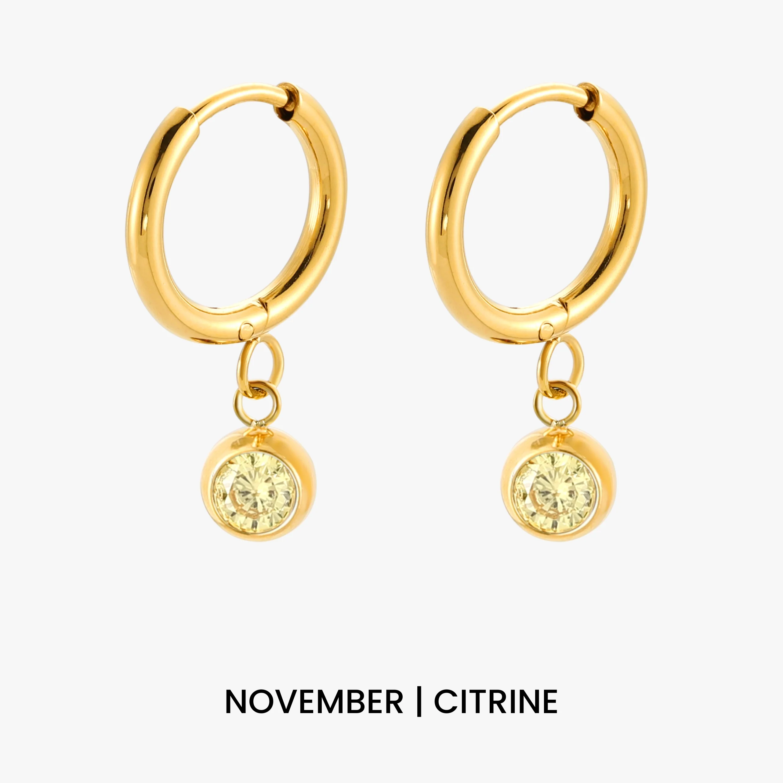 Birthstone Charm Hoops - Image 20