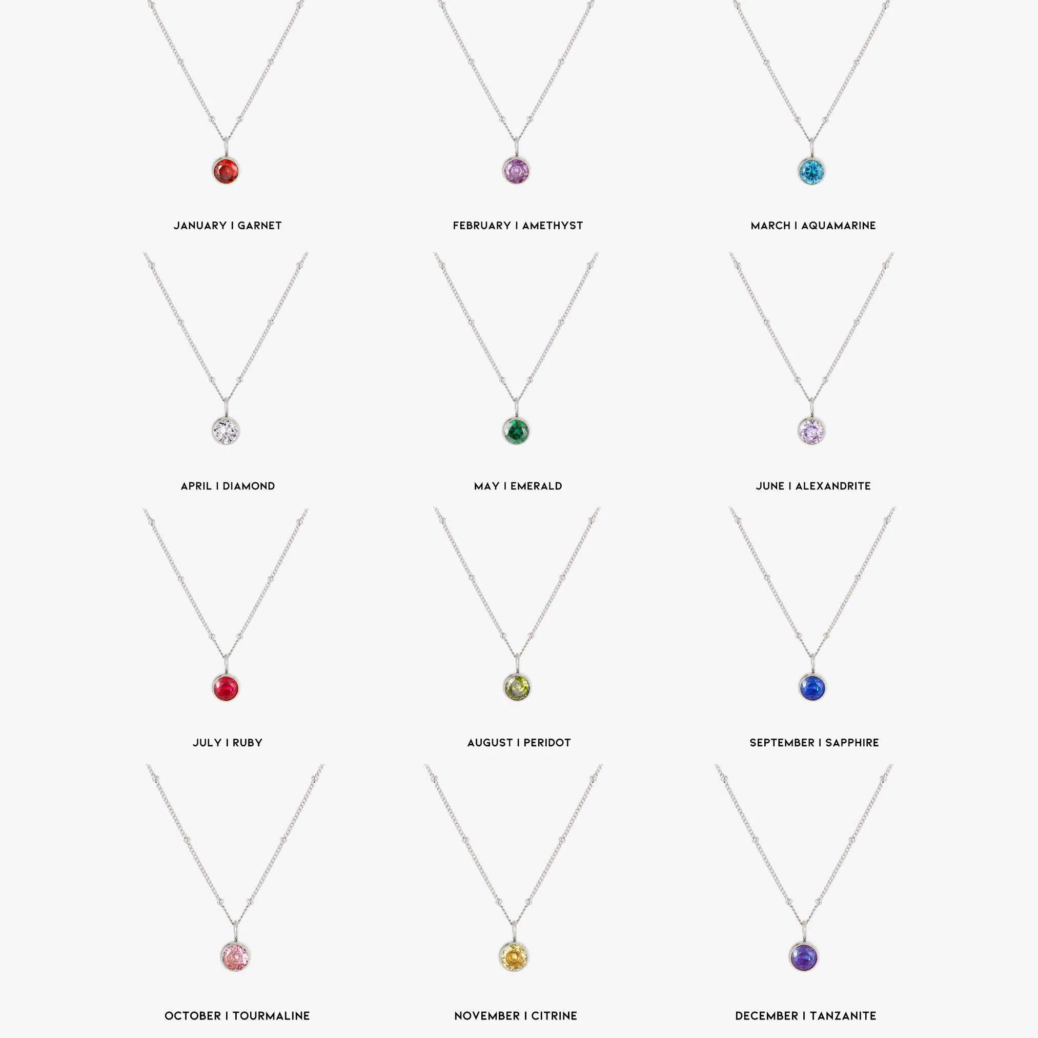Birthstone Necklace - Image 35