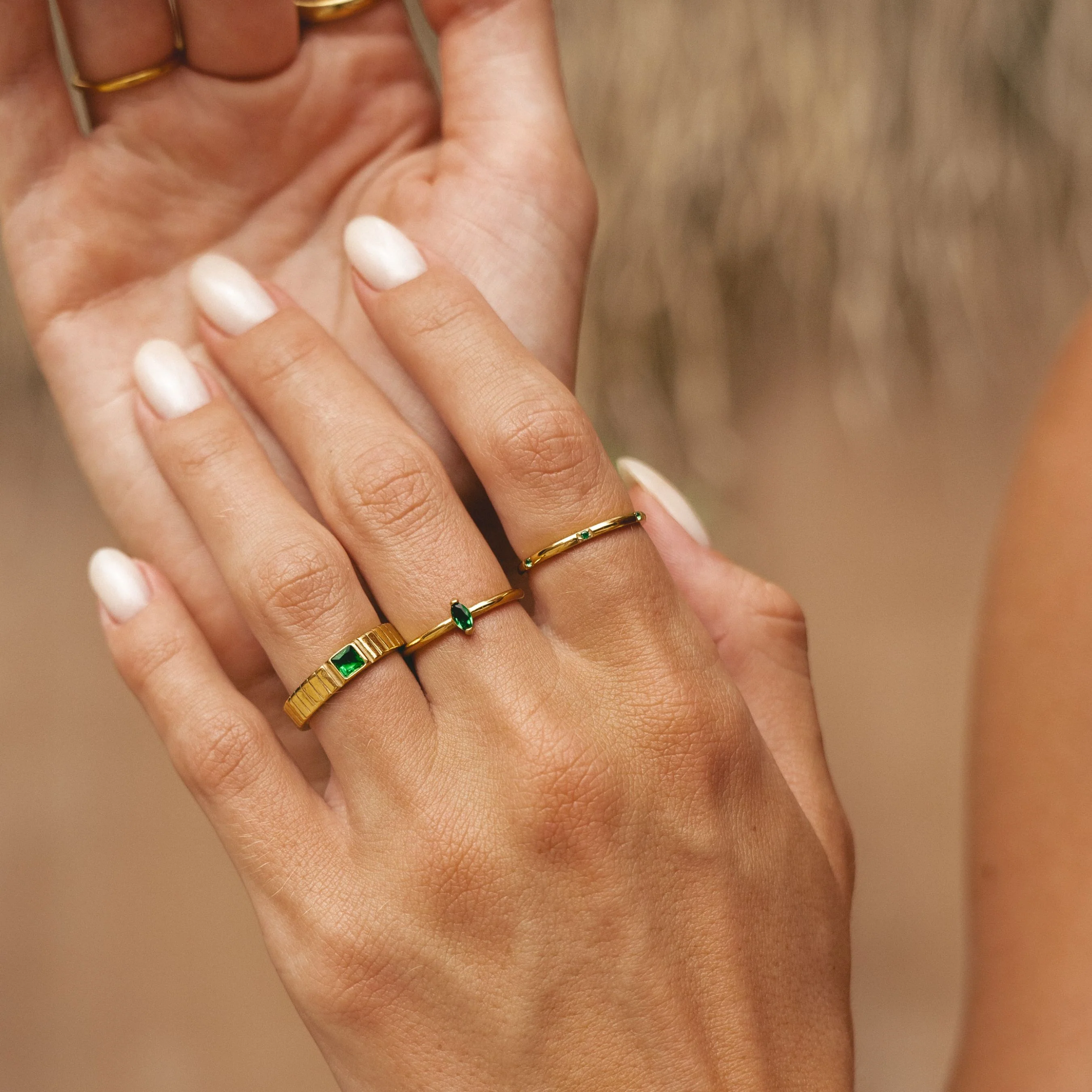 Dainty Emerald Ring - Image 3