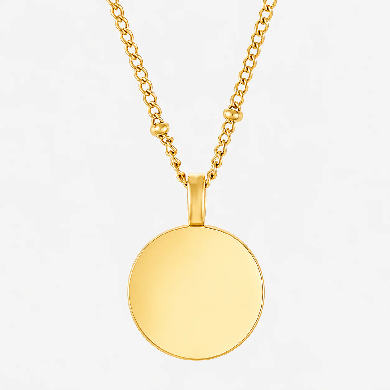 Dainty Medallion Necklace - Image 3