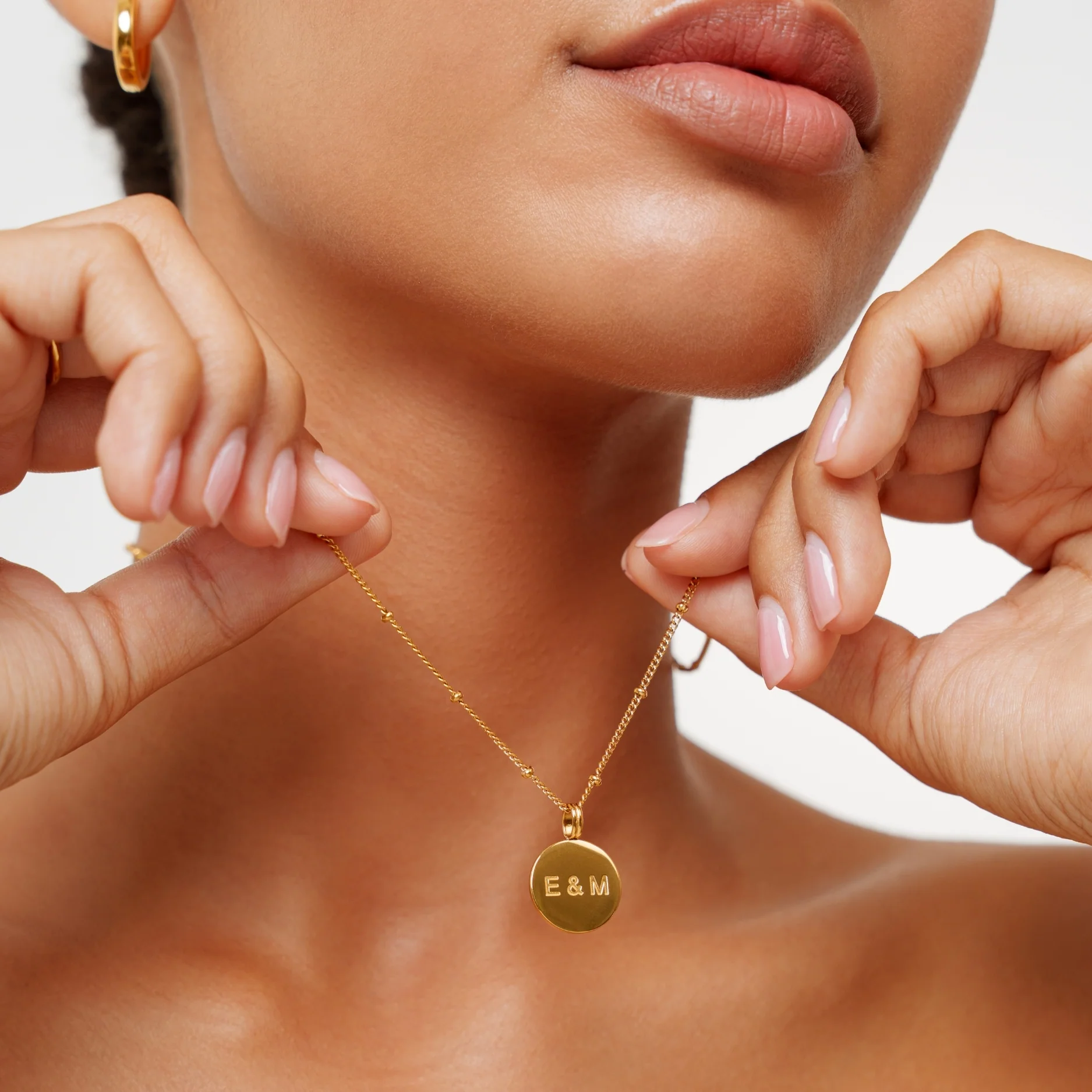 Dainty Medallion Necklace - Image 4