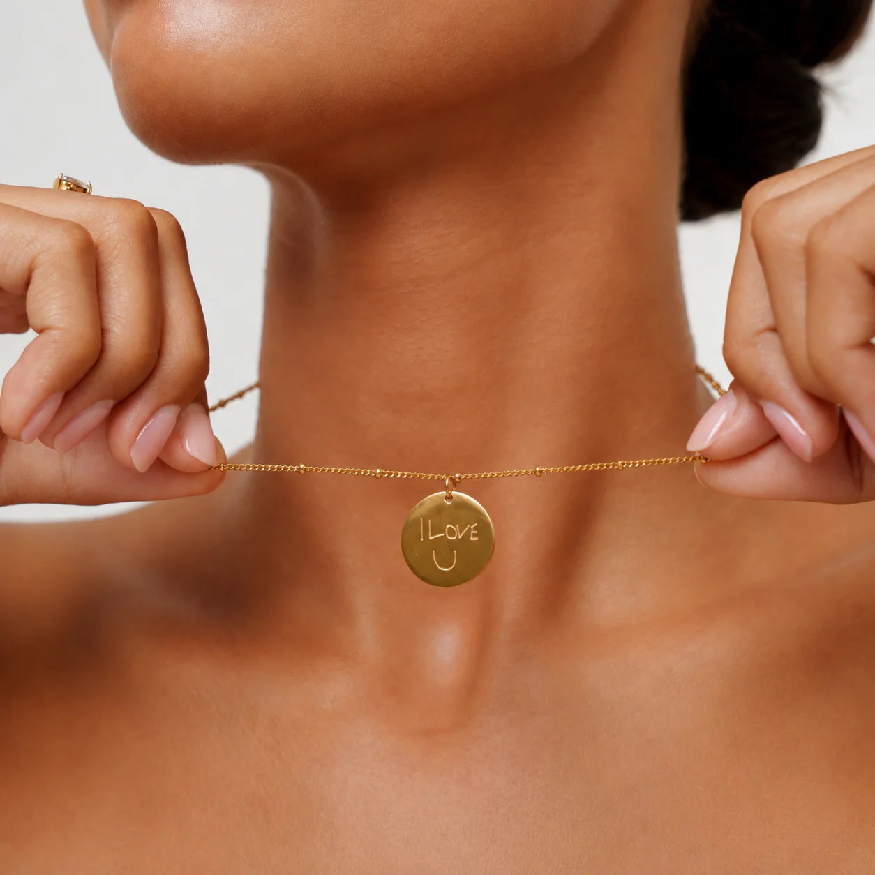 Drawing Disc Necklace - Image 3