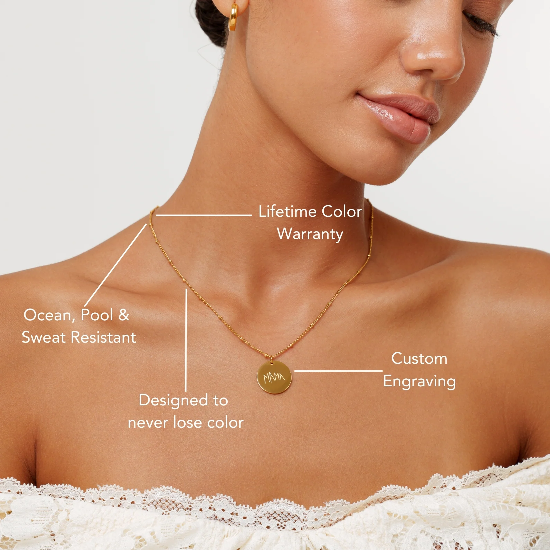 Drawing Disc Necklace - Image 5