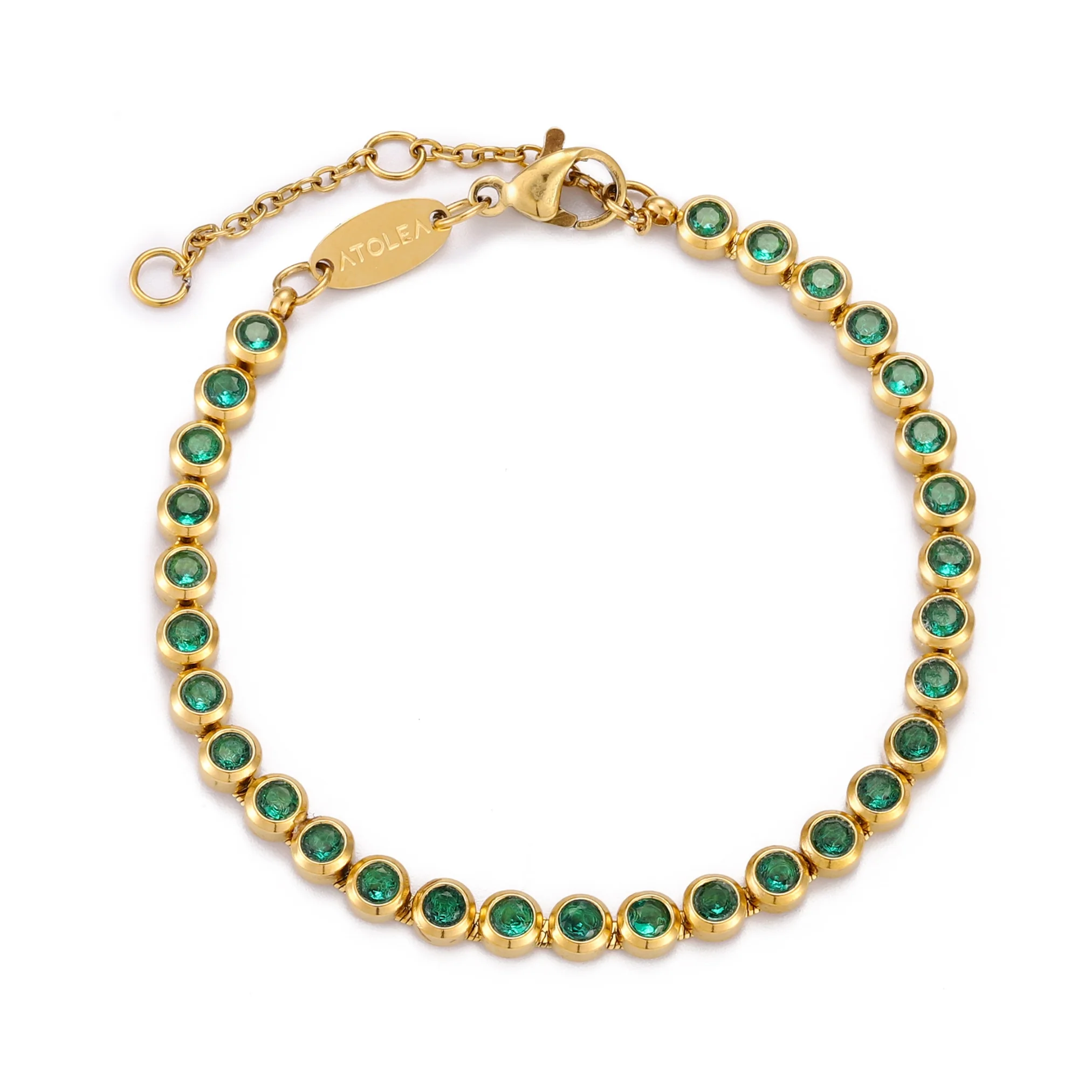 Green Tennis Bracelet - Image 7