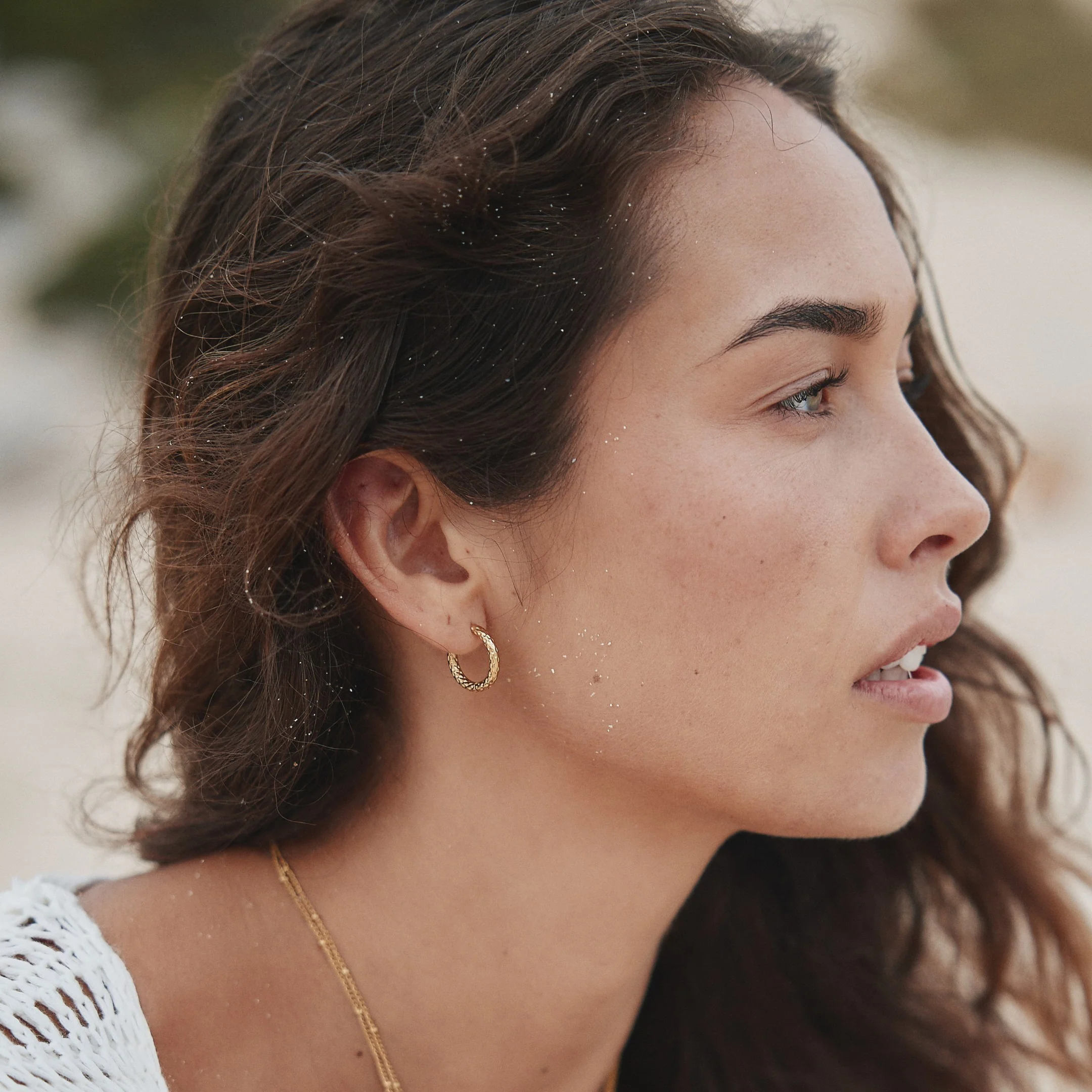 Hammered Hoops Earrings - Image 15