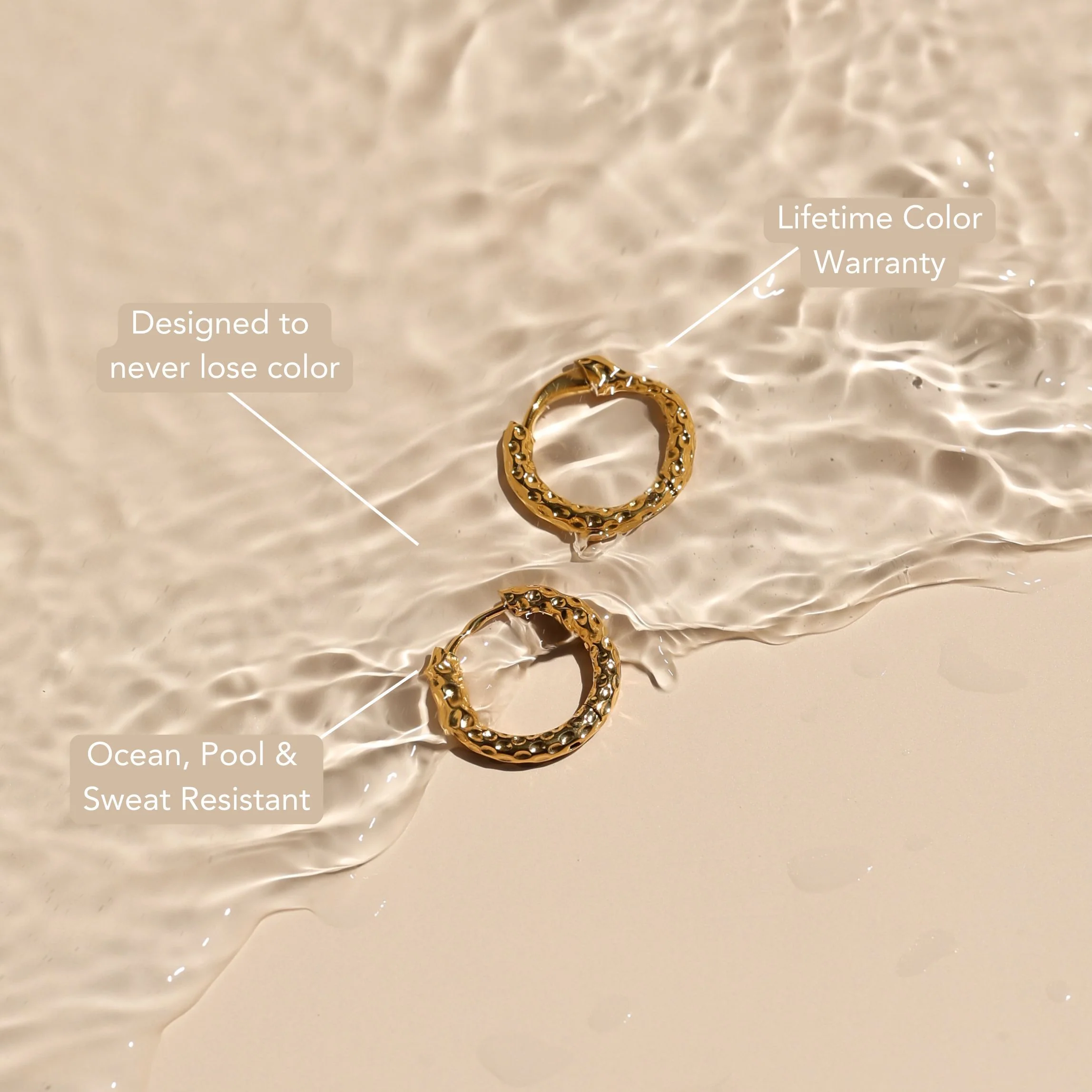 Hammered Hoops Earrings - Image 17