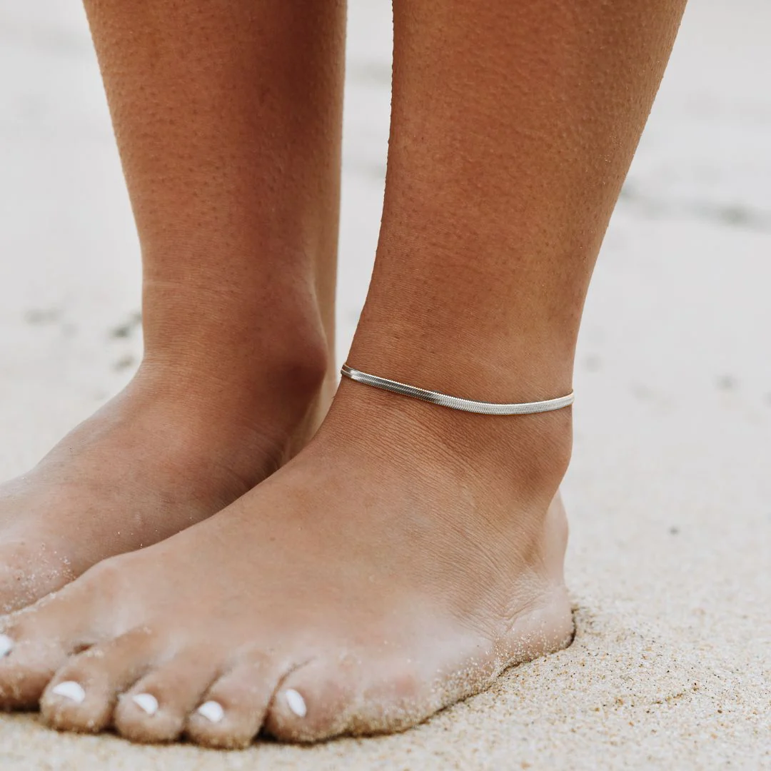 "Kauai" Herringbone Anklet - Image 4