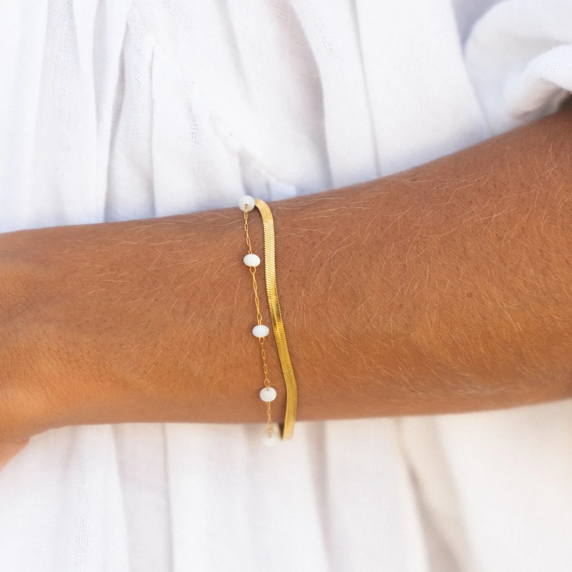 "Santorini" Layered Bracelet - Image 10