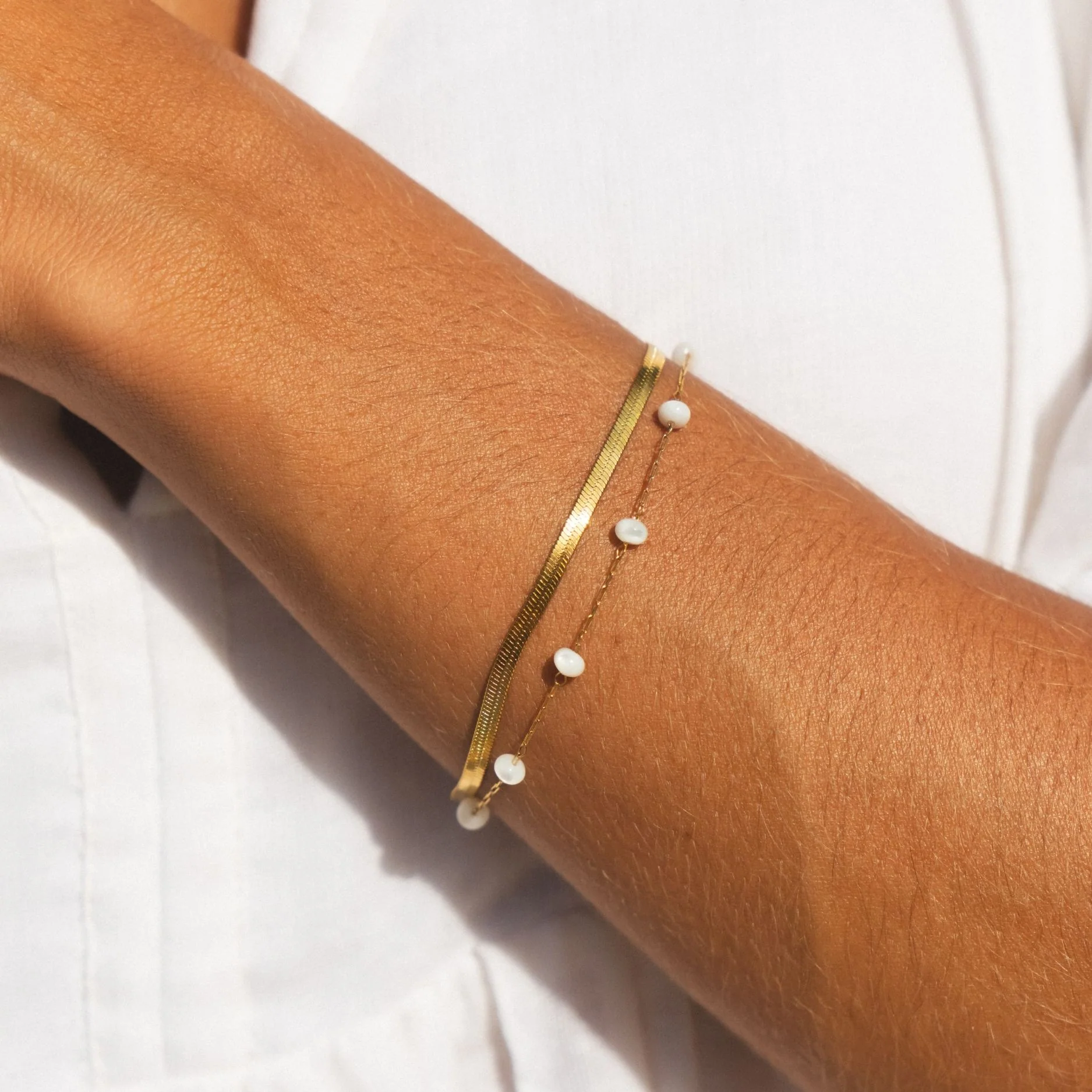 "Santorini" Layered Bracelet - Image 7