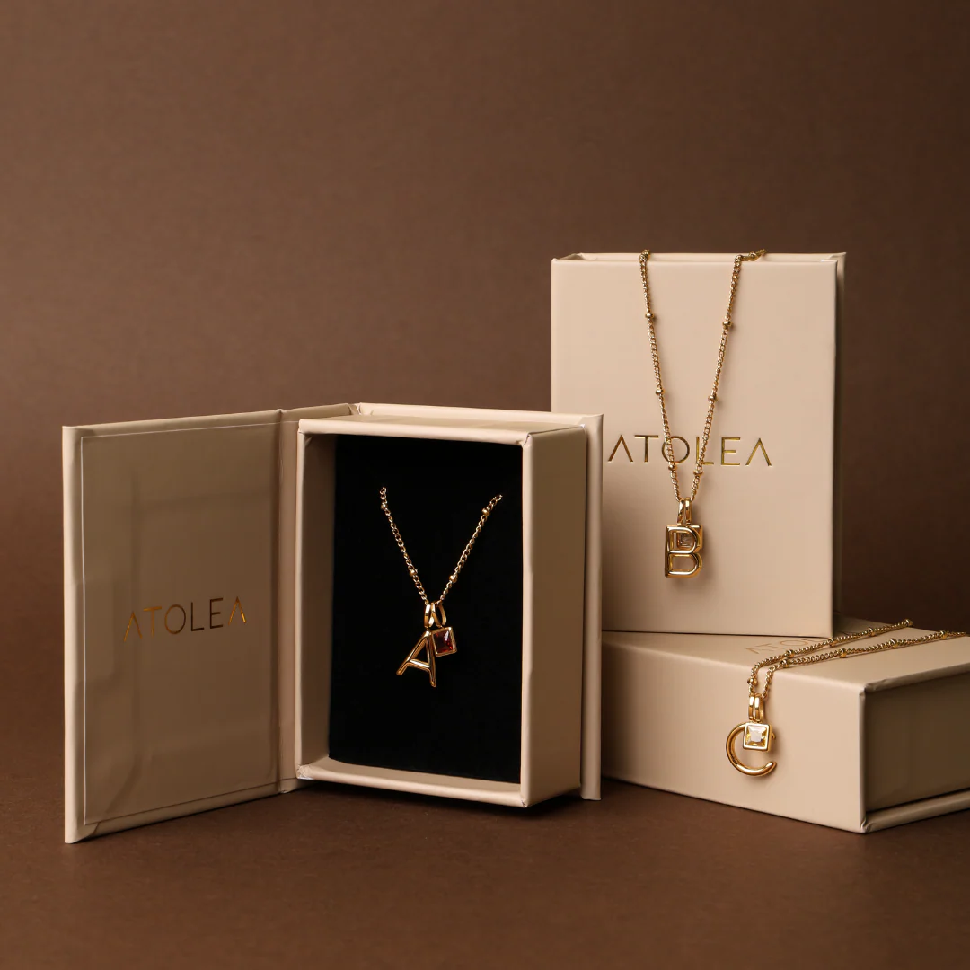 Initial & Birthstone Charm Necklace - Image 21