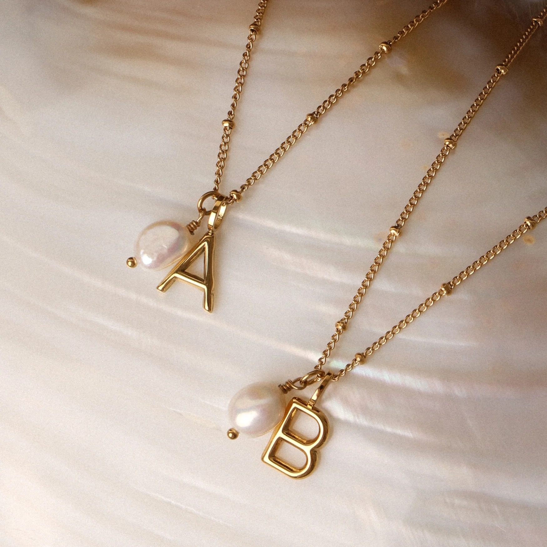 Initial & Pearl Necklace - Image 6