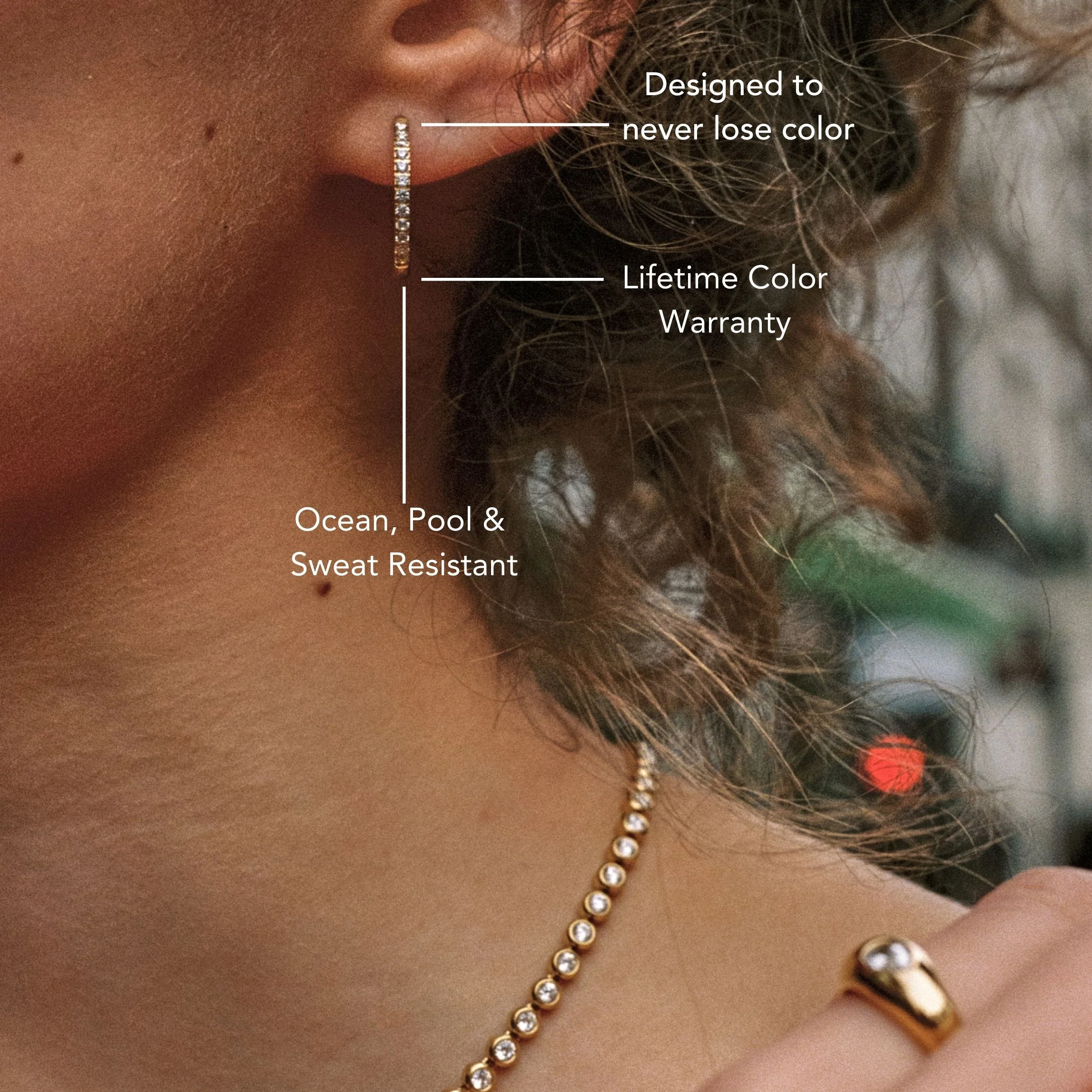 Large Pavé Hoops - Image 8