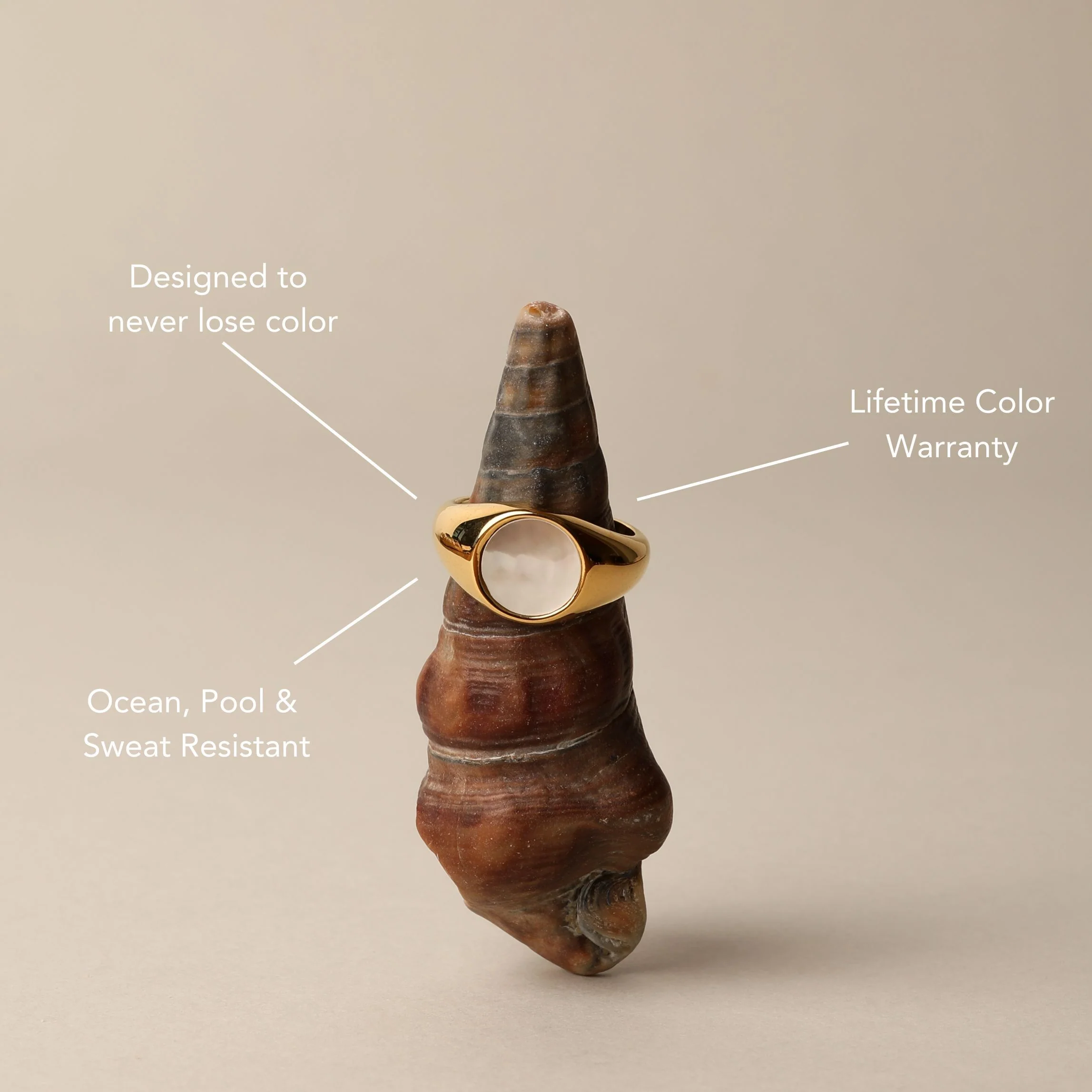 Mother Of Pearl Ring - Image 2