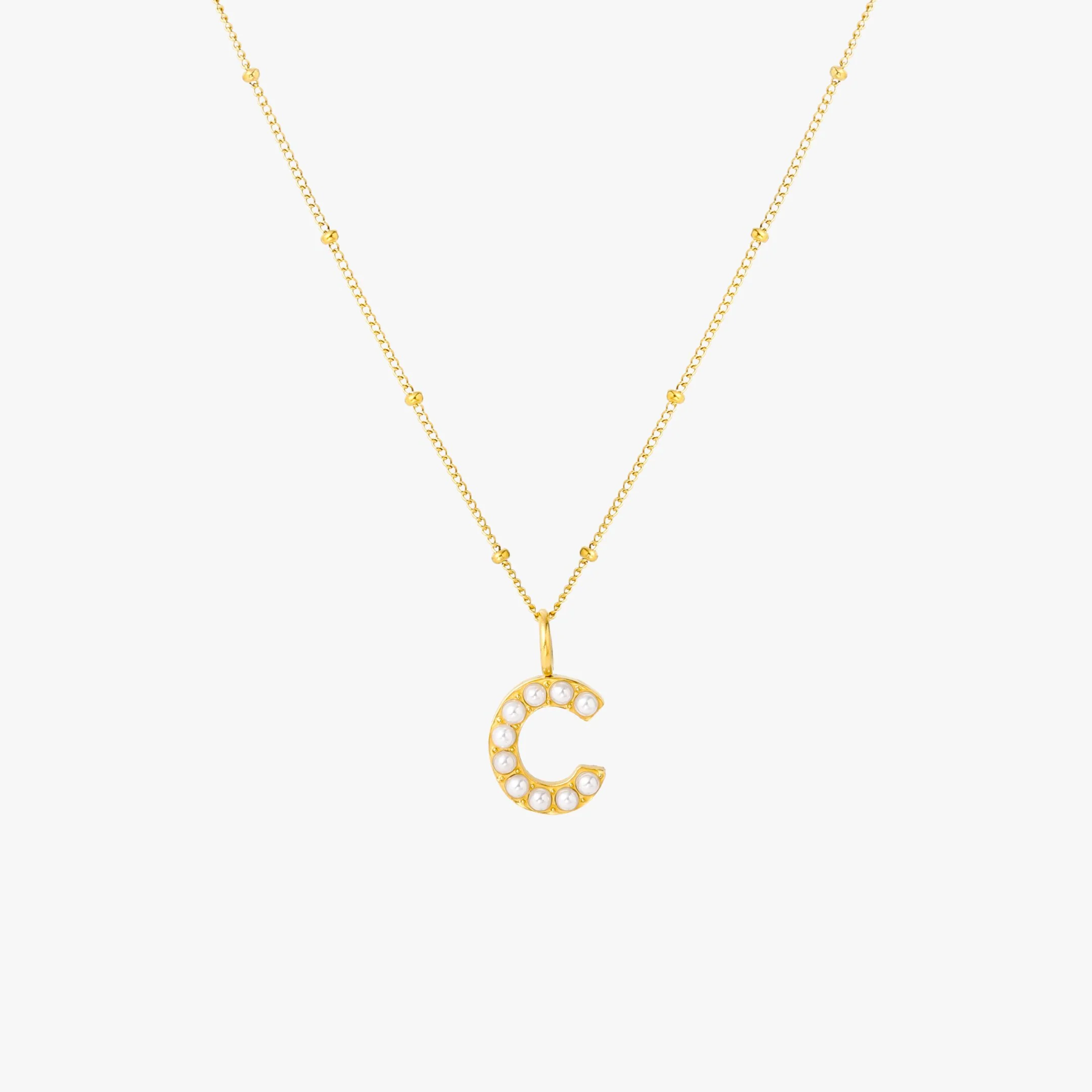 Pearl Initial Necklace - Image 11