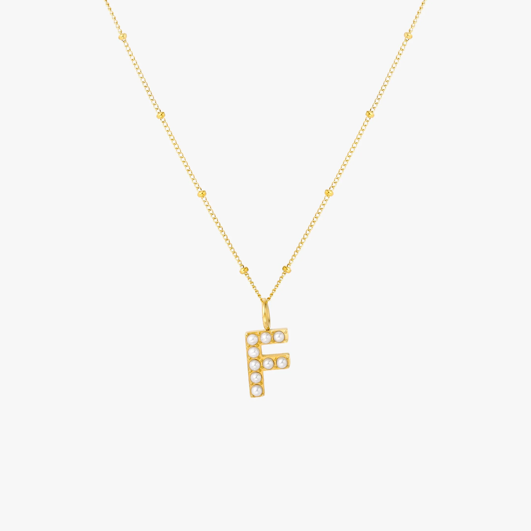 Pearl Initial Necklace - Image 14