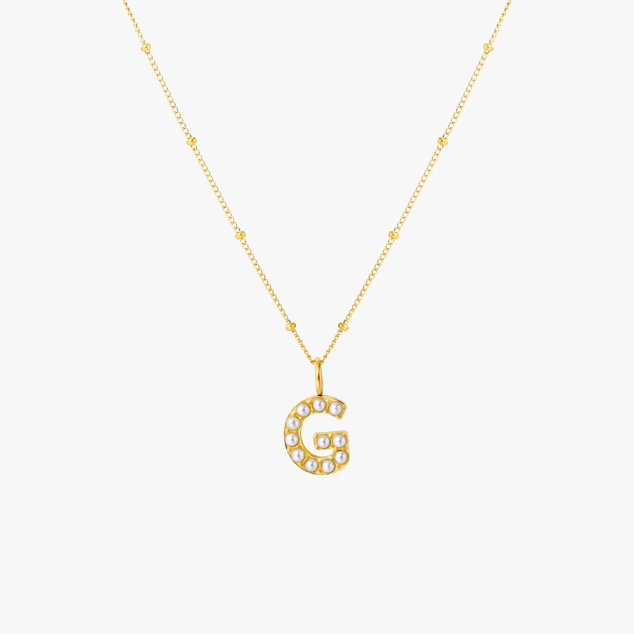 Pearl Initial Necklace - Image 15