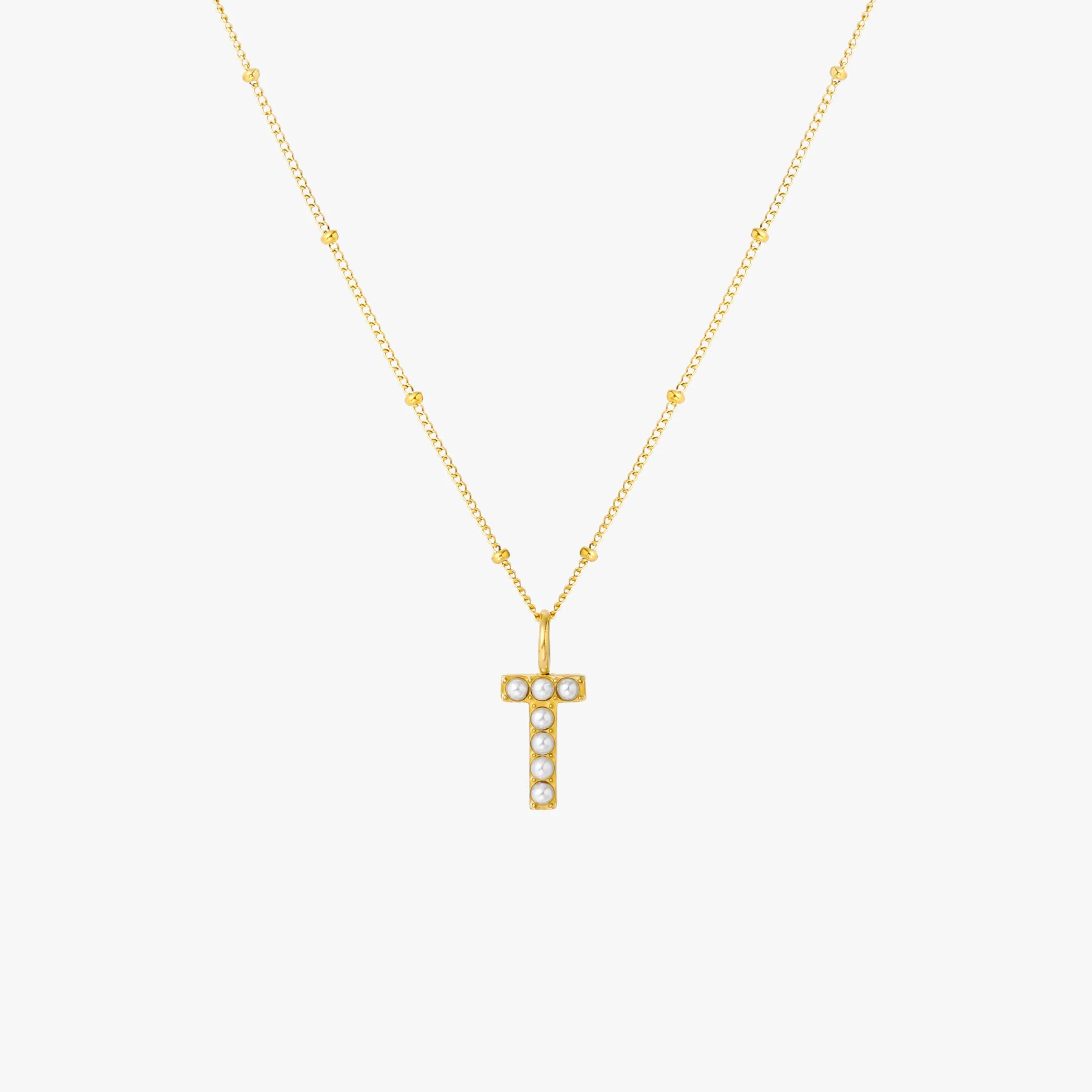 Pearl Initial Necklace - Image 28