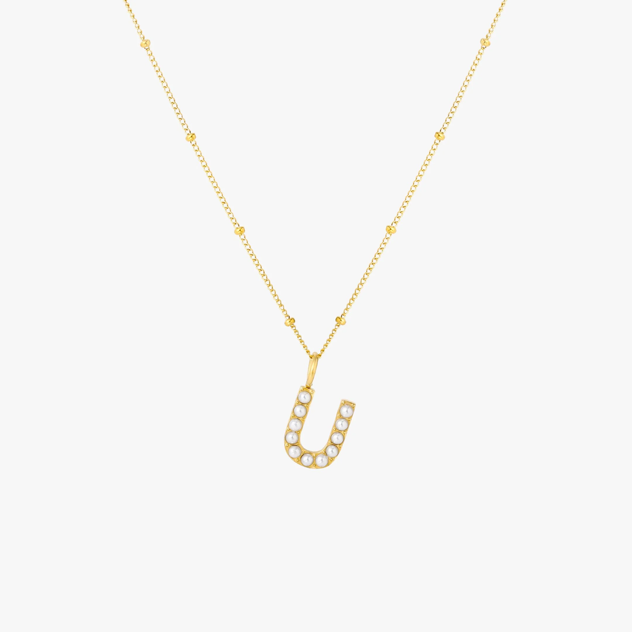 Pearl Initial Necklace - Image 29
