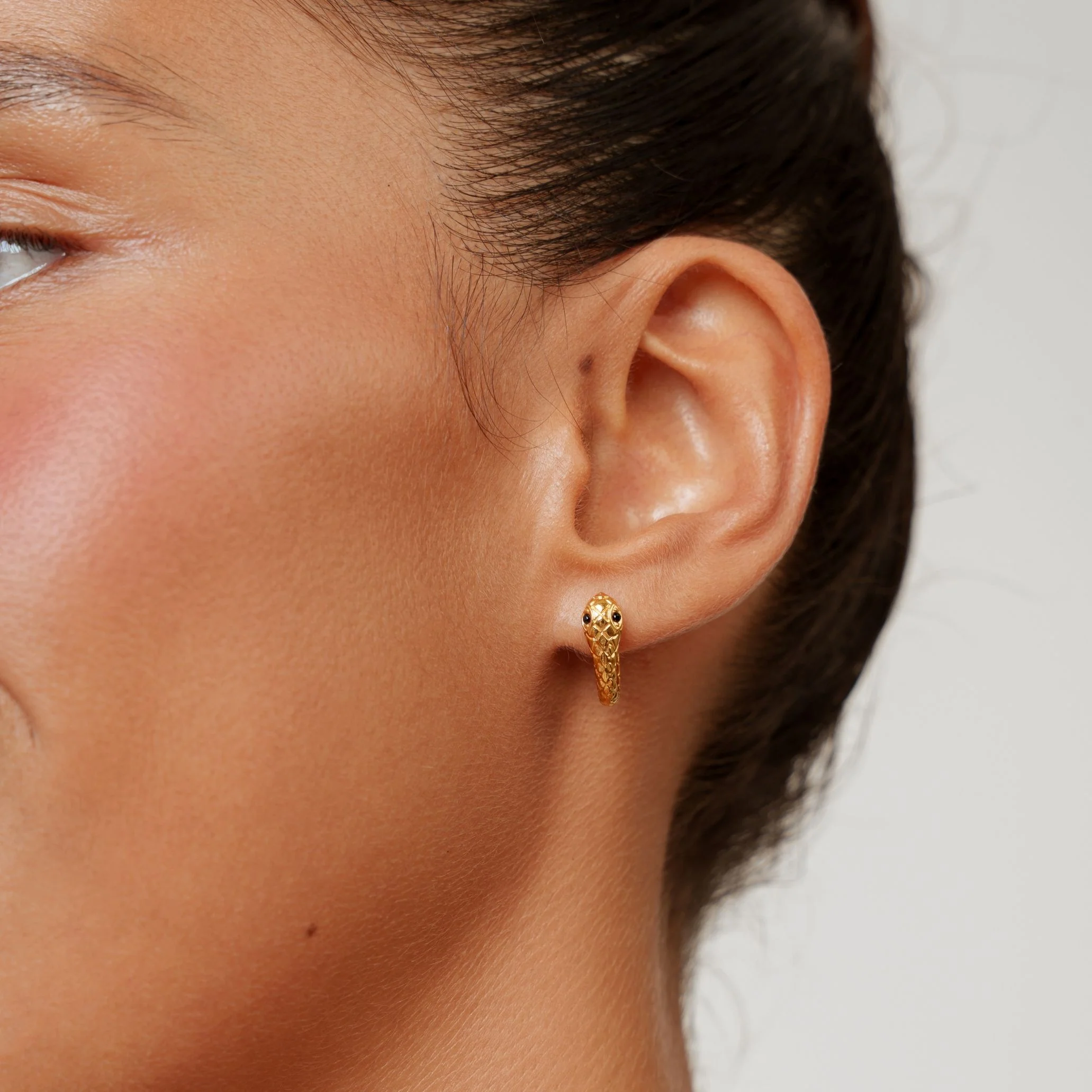 Snake Hoops Earrings - Image 6