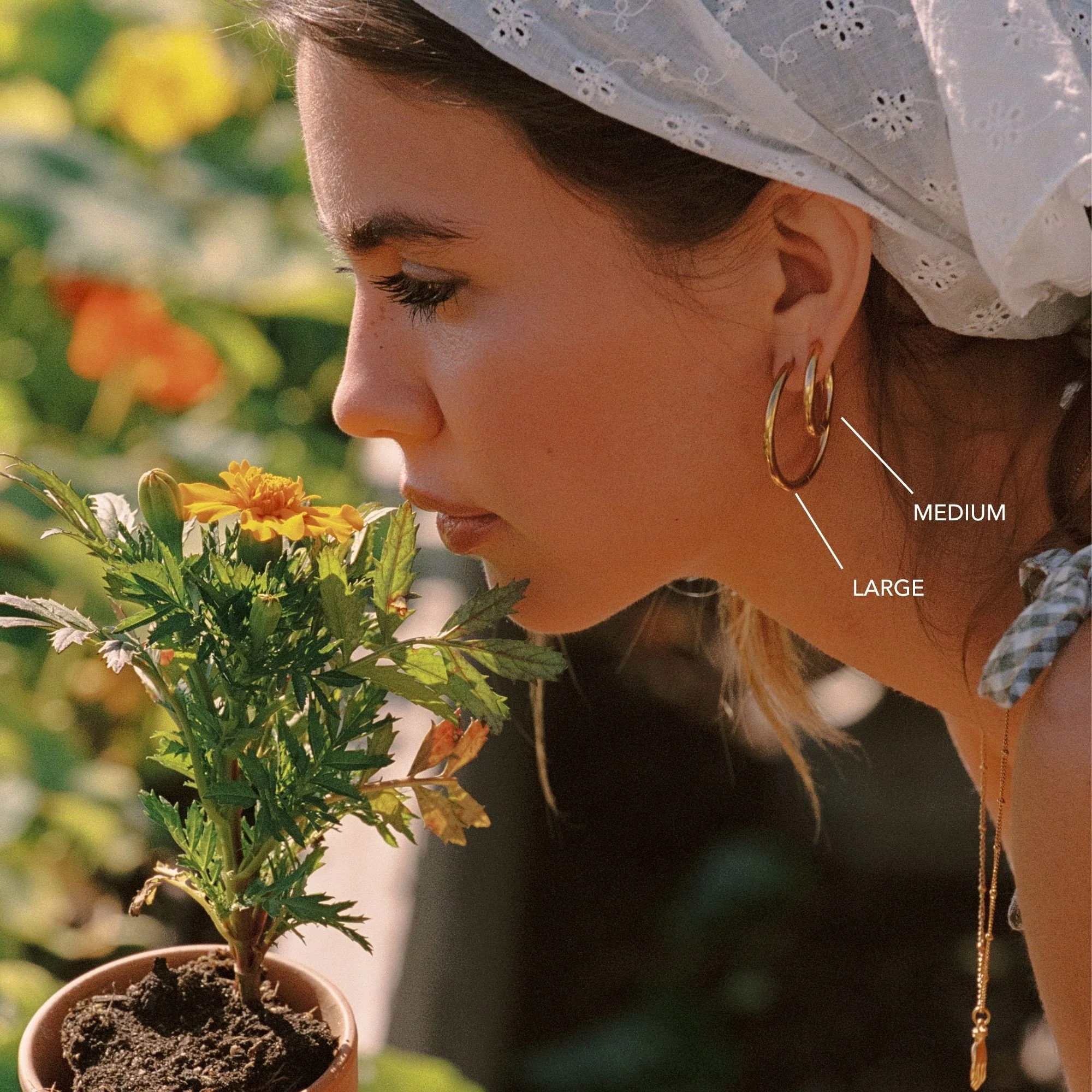Thick Hoop Earrings - Image 6