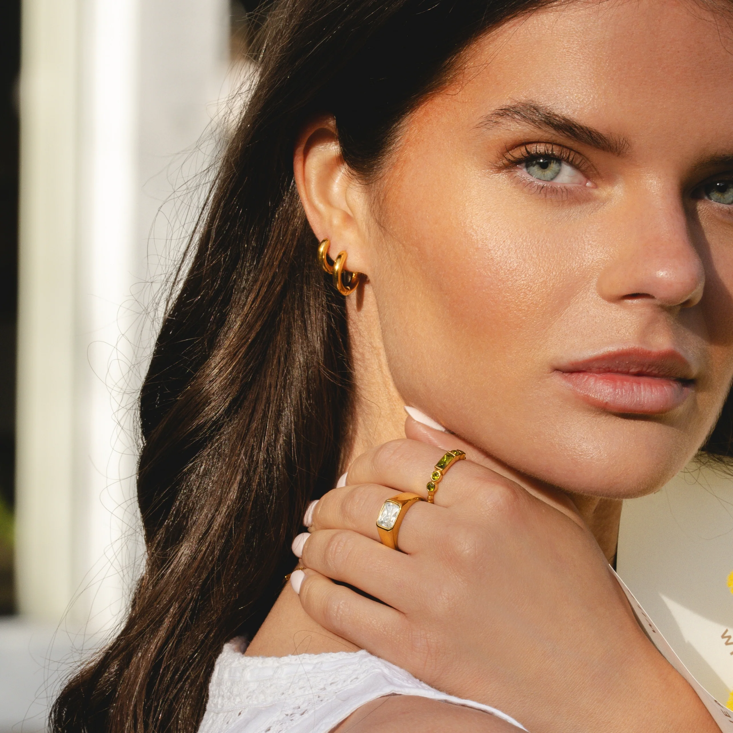 Thick Hoop Earrings - Image 8