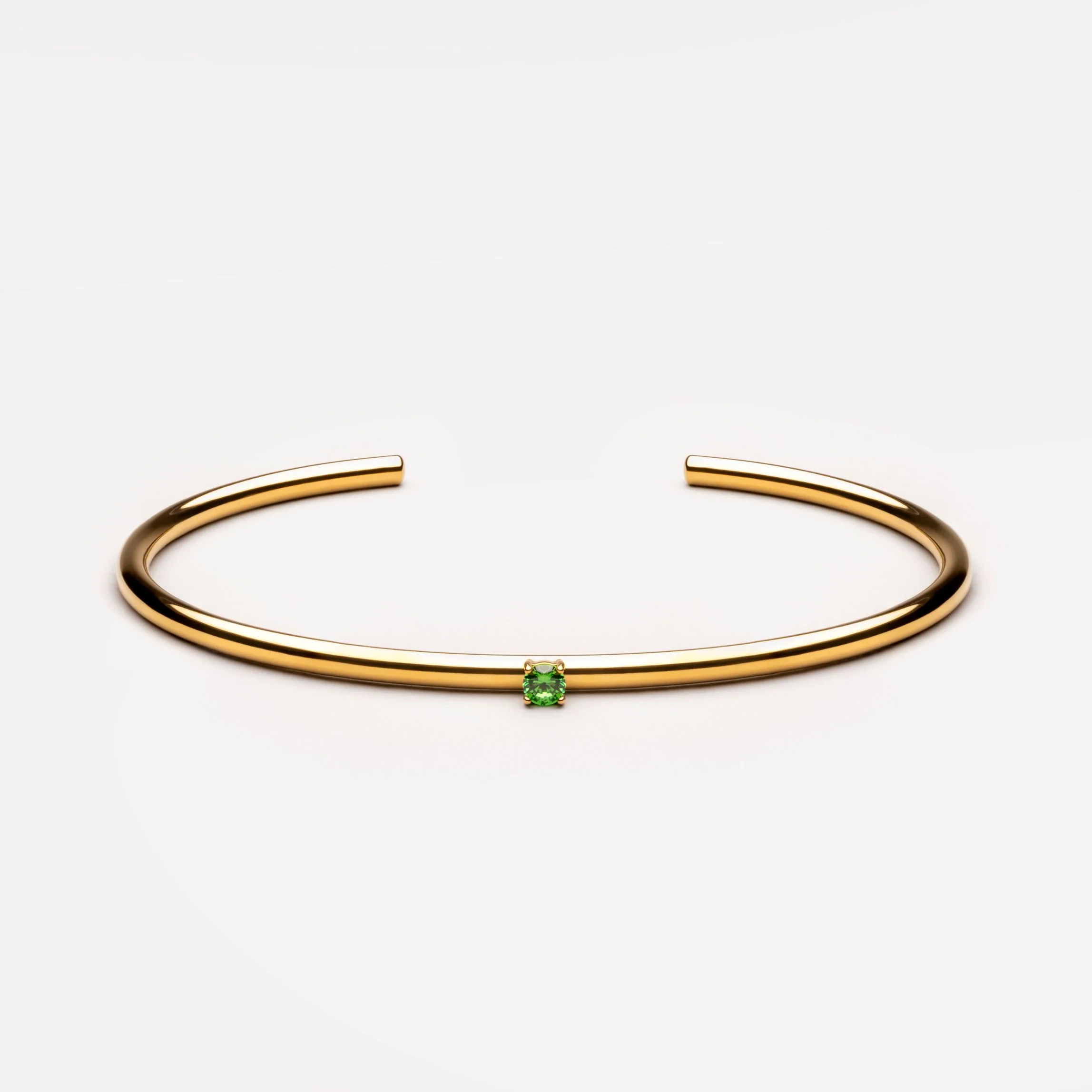 Thin Emerald Cuff - Image 4