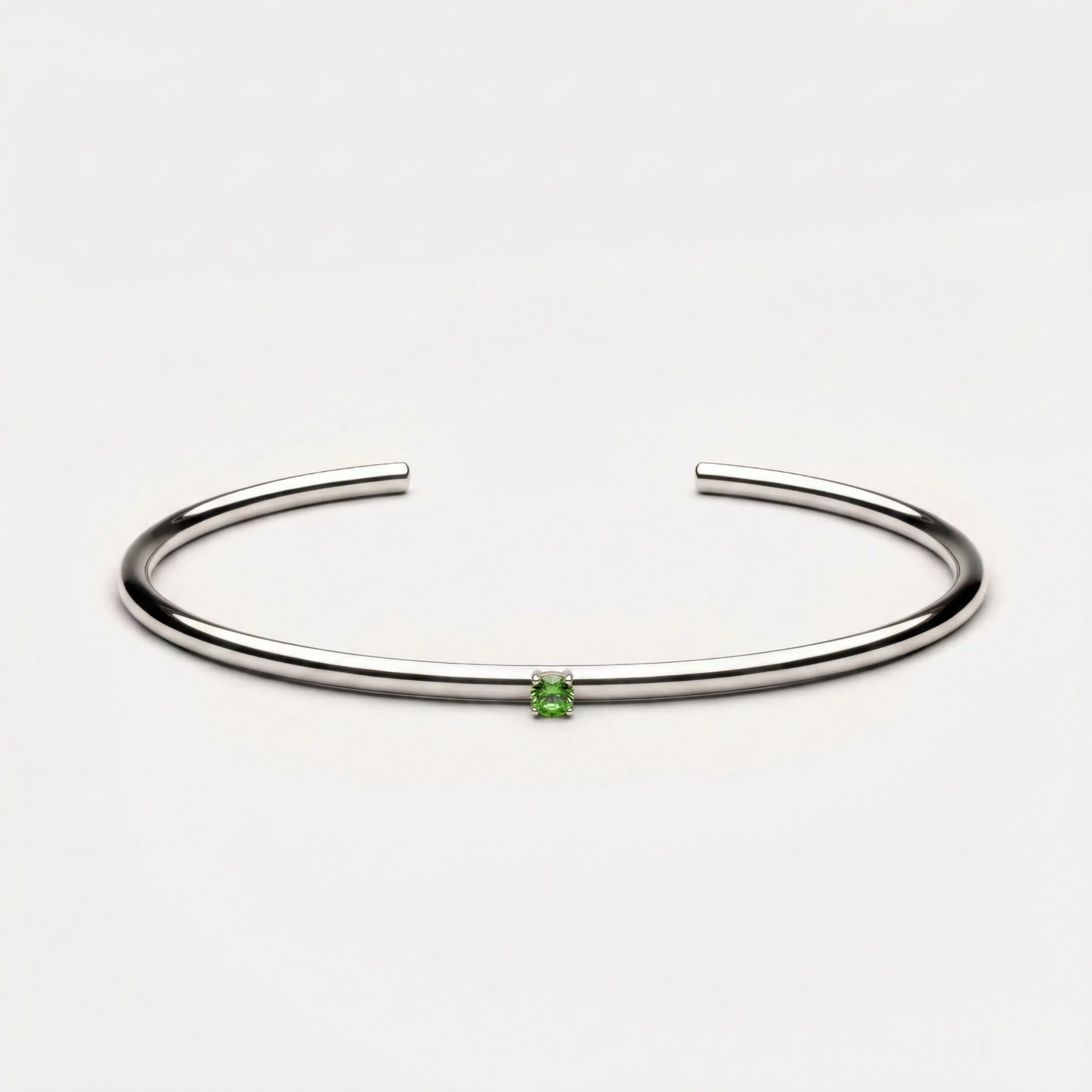 Thin Emerald Cuff - Image 8
