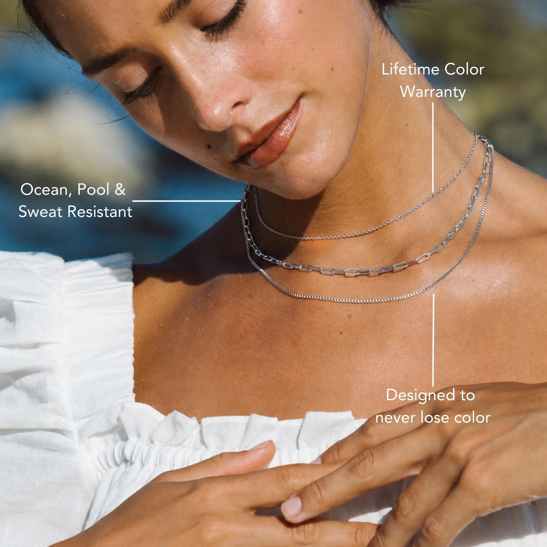 "Saona" Layered Necklace - Image 9
