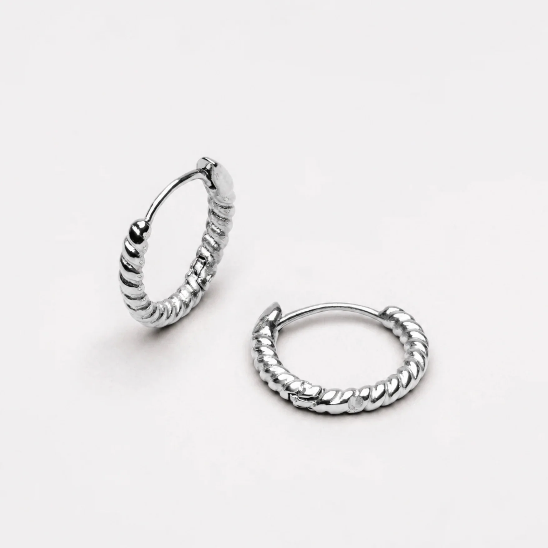 Twisted Hoops Earrings - Image 7