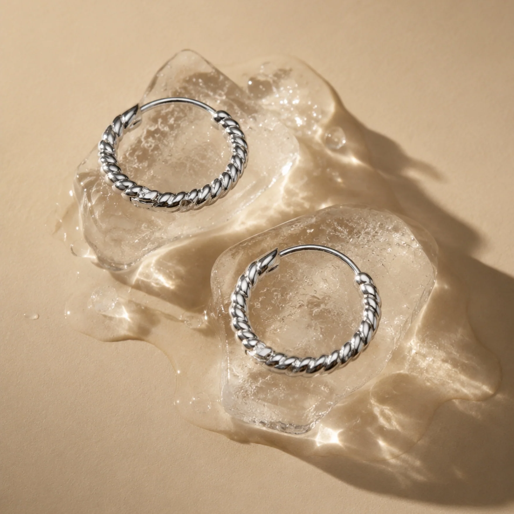 Twisted Hoops Earrings - Image 8